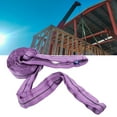 thumbnail image 3 of Web Sling, Purple 3 Meter Polyester Crane Strap 1T Bearing Capacity Durable  For Transportation, 3 of 8