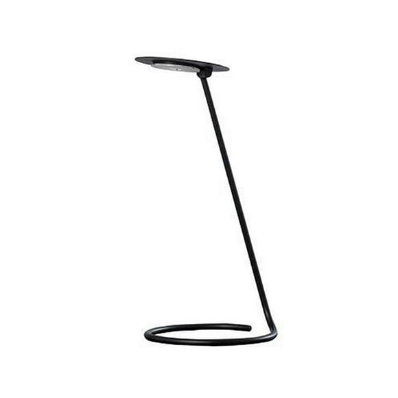 Benzara BM240386 Desk Lamp with Pendulum Style & Flat Saucer Shade&#44; Black