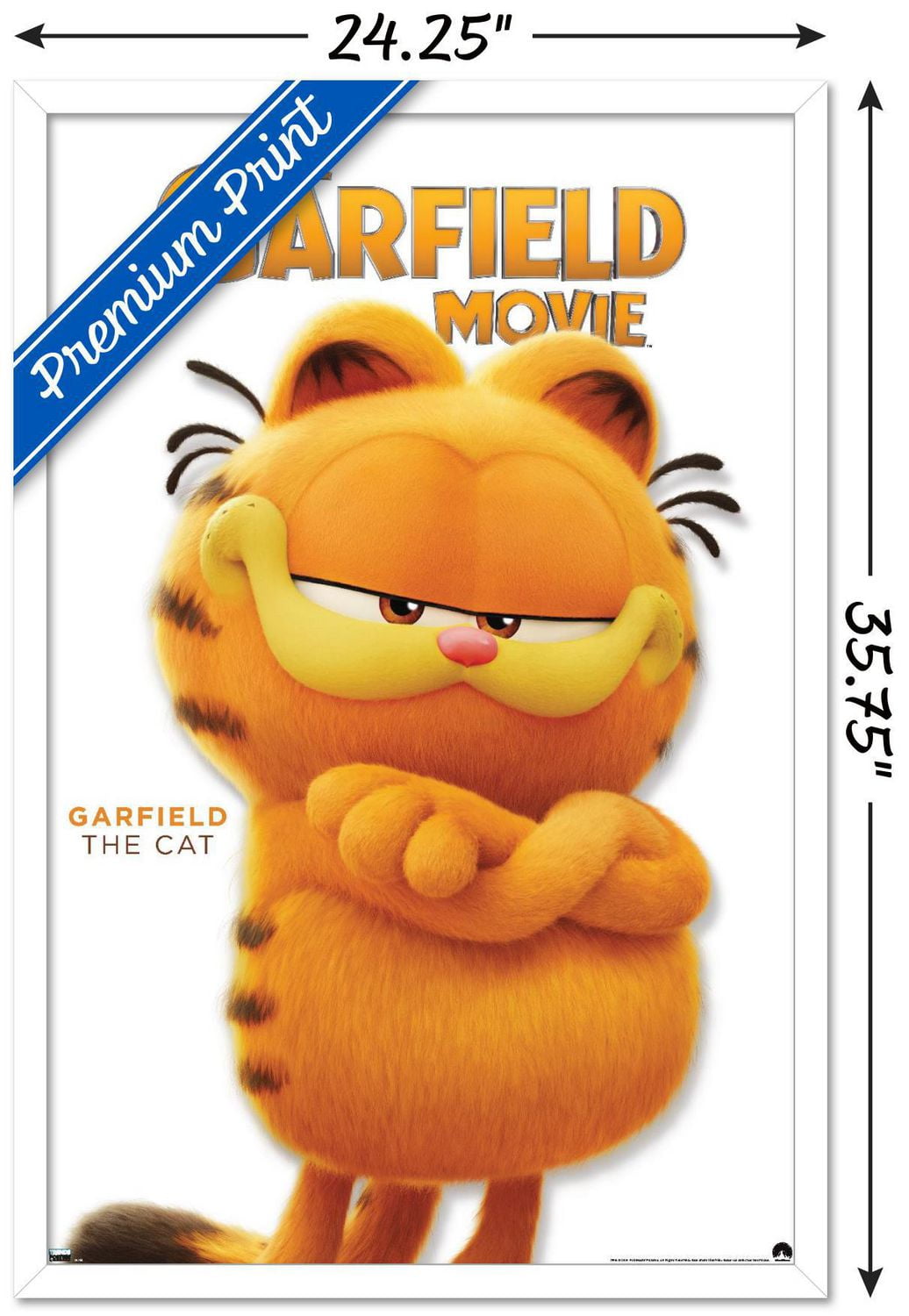 The Garfield Movie - Garfield Feature Series 24 Wall Poster with Magnetic Frame, 22.375" x 34"