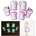 thumbnail image 4 of 6 Pcs Équipement de Protection pour Enfants Patinage Cyclisme Genou Coude Poignet Rose, 4 of 8