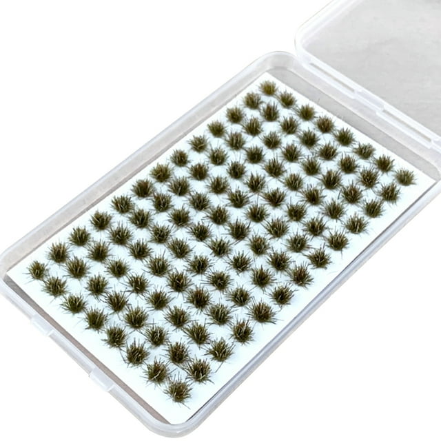 mmirethe Realistic Appearance Eco-Friendly Artificial Grass Cluster For Realistic Miniature Landscapes No.6 2Set