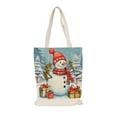 thumbnail image 2 of Bolsa de Lona Navideña | Bolsa de Regalo Reutilizable para Regalos Navideños | Bolsa de Compras Ligera y Duradera | Opciones Multicolor | Bolsa de Mano Práctica y Festiva para Fiestas Navideñas y Cen, 2 of 6