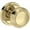 Non-Lacquered Brass, variant on Baldwin Ps.Bre.Srr Bremerton Passage Door Knob Set - Brass