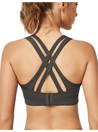  Yvette High Impact Zip Front Sports Bra Mesh Racerback Workout  High Support Sports Bras For Women Large Breasts