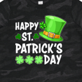 thumbnail image 4 of Inktastic Happy St. Patrick's Day Green Hat and Clovers Boys or Girls Toddler T-Shirt, 4 of 5