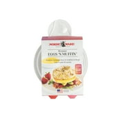 Nordic Ware Microwave Eggs N Muffin Pan, White, 4.1 x 4.1