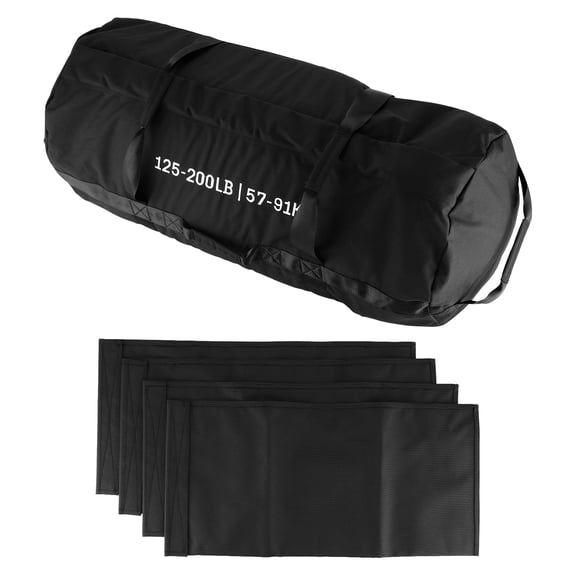 Ataucjin Sandbag for Fitness Weights Training,5-200 LBS Adjustable Weighted SandBag for Strength Powerlifting Running Home Gym Exercise