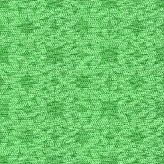 Ahgly Company Indoor Square Patterned Neon Green Novelty Area Rugs, 7' Square