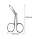 thumbnail image 2 of Stainless Steel Eyebrow Trimming Tool For Home Use Designed For Women And Men With Scissor Handle In Silver Color For Hair Removal 3Pcs, 2 of 5