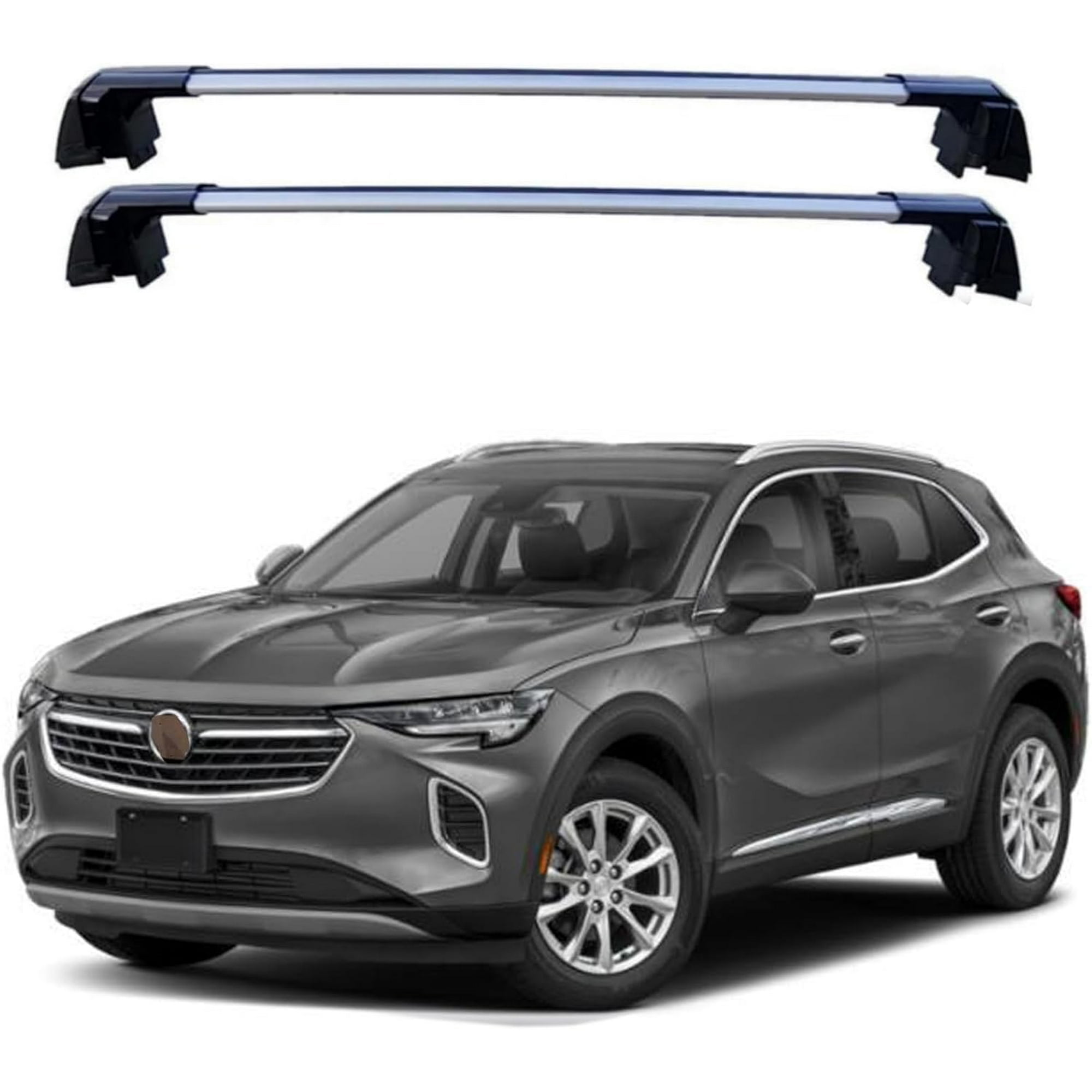 ROKIOTOEX Coyote Roof Rack Crossbars Fit for 2021 2024 Envision Flush Side Rails Lockable Cross Bars for Rooftop Cargo Box Bike Carrier Silver VX16 Walmart
