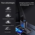 thumbnail image 4 of BQLQBQLQ 100W 4IN1 Retractable Car Charger USB Type C Cable For one Fast Charge Adap, 4 of 5