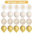 thumbnail image 3 of AYUQI 60th Birthday Decorations, Sand White Gold Happy 60th Birthday Banner with Balloons, Men Women 60 Years Old Birthday Backdrop Yard Signs Sixty Birthday Decor Supplies, 3 of 7