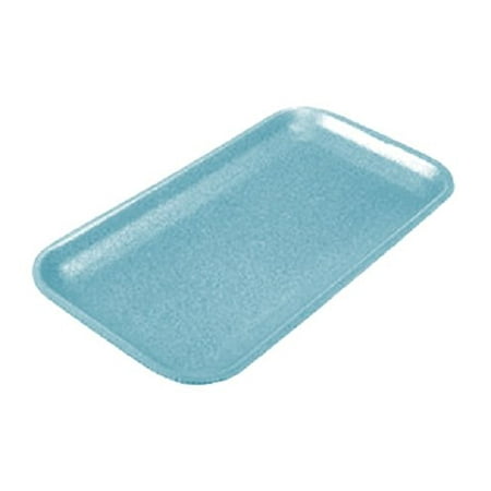 CKF 17SBL, #17S Blue Foam Meat Trays, Disposable Standard Supermarket Meat Poultry Frozen Food Trays, 100-Piece