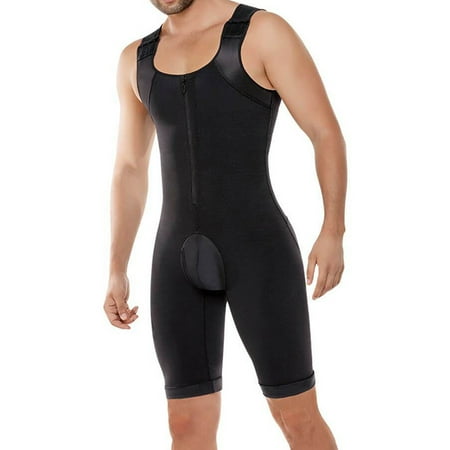 

Garteder Seamless Compression Garments Fajas Slimming Waist Full Body Shaper Spandex Tummy Trimmer Bodysuit Shapewear Shirt Girdle for Men Shaper