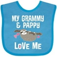 thumbnail image 3 of Inktastic Grammy and Pappy Love Me Sloth Boys or Girls Baby Bib, 3 of 4