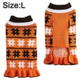 thumbnail image 2 of Ropa para mascotas Longitud media cuello alto punto ondulado trébol de cuatro hojas ropa para mascotas de Halloween, 2 of 6
