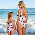 thumbnail image 5 of Grblisyd 4th of July Girls Swimsuit Star Striped One Piece Swimwear Crew Neck Bathing Suit 1-10Y, 5 of 6