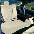 thumbnail image 6 of For Toyota Corolla 2020-2024 FH Group Custom Fit Neoprene Car Seat Covers Waterproof Solid Beige-  Rear Seat (Headrest - Rear Non Detachable), 6 of 6