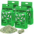 thumbnail image 1 of Arena sanitaria VETRESKA Tofu con aroma a té verde 10 kg, 1 of 8
