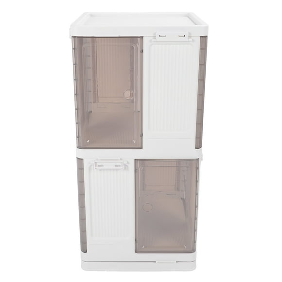 Rotating Bookshelf, Space Saving Bookcase with Transparent Magnetic Door, Tall Storage Rack for Bedroom, Living Room, Playroom, Fits Small Space, Corner Bookshelf Display Stand