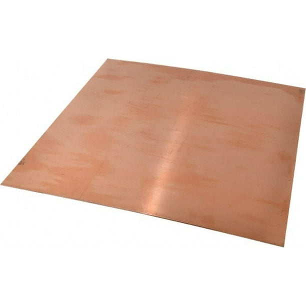 Value Collection 1/16 Inch Thick x 12 Inch Square, Copper Sheet Alloy
