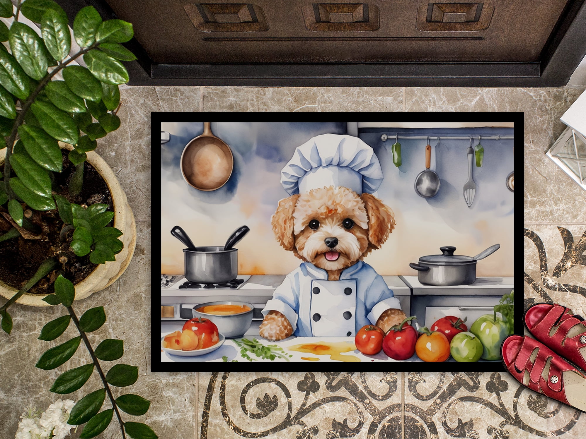 Yorkie Yorkshire Terrier The Chef Doormat