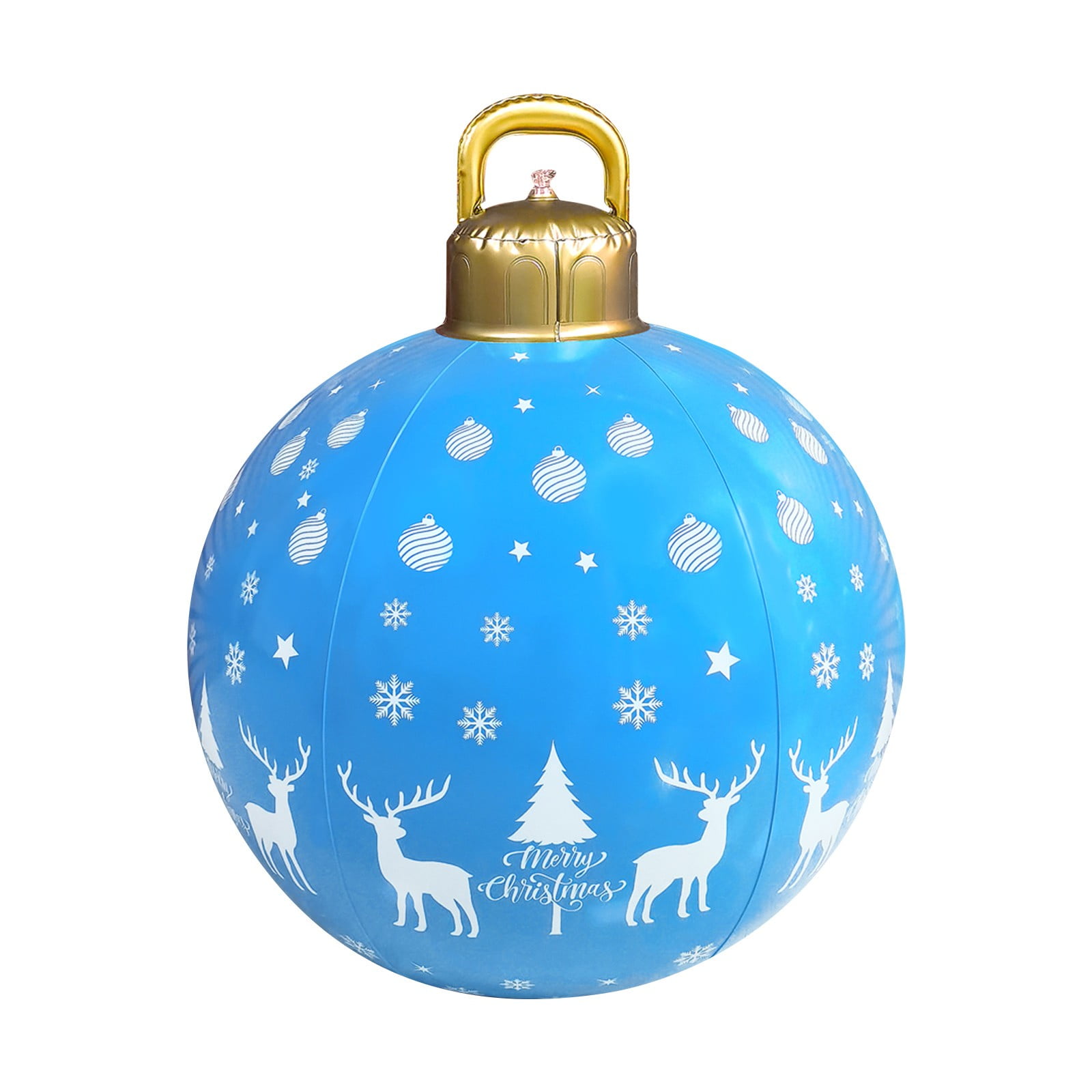 NEGJ 24 Inch Giant Christmas Inflatable Ball Outdoor Ornament