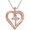 Rose, variant on Midir&Etain Heart Cross Necklace for Women Faith Pendant Christian Religious Jewelry Gift for Mom Wife Girlfriend