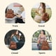 thumbnail image 4 of Mochila ROOSALANCE para mujer pequeña de piel color caramelo, 4 of 8