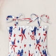 thumbnail image 4 of CAUYDY Toddler Baby Girls 4th of July Clothes Children Outfit Stars Stripes Sleeveless Dress Independent's Day Suits for Kids 1T 2T 3T 4T 5T 6T 7T (Sizes 5-6 Years,White), 4 of 5
