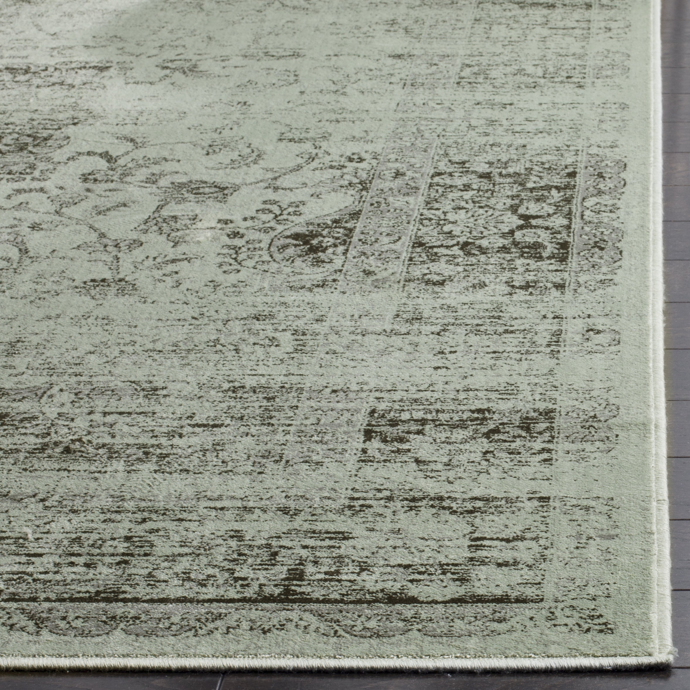 SAFAVIEH Vintage Hartley Bordered Area Rug, Spruce, 4' x 5'7"