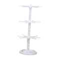 thumbnail image 3 of Expositor de llaveros, joyero, soporte de 3 niveles para bricolaje, elegante, para pulseras Blanco, 3 of 9