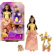 Disney Princess Belles Tea Time Cart Doll and Playset with Fashion Doll, Cart and Accessories