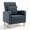 Blue-L, variant on Single Sofa Armchair — Upholstered Lounge Seat with Removable Pillow and Sturdy Wood Legs, Green
