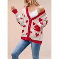 thumbnail image 3 of Women'S Cardigan Soft Pocketed Long Sleeves Casual Knitted Open Front Cardigan Sweaters  S, 3 of 6