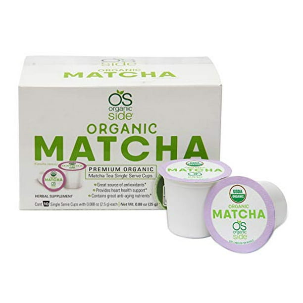 greenside Detox Herbal Tea Single Serve Cups Matcha Contains Antiaging nutrients and