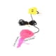 thumbnail image 2 of 2 juguetes para gatos colgantes con sonido y ventosa, peluche suave interactivo con plumas para hacer ejercicio, suministros para mascotas, accesorios para mascotas., 2 of 3