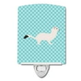 thumbnail image 1 of Carolines Treasures BB8046CNL Stoat Short-tailed Weasel Blue Check Ceramic Night Light, 1 of 1
