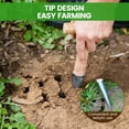 thumbnail image 3 of Plant Hole Digger, Bulb Planting Tool with Stainless Steel Tip, Handheld Garden Seed Planter for Tulip Daffodil Saffron Vegetables, Ergonomic T-Handle(2Pcs), 3 of 6