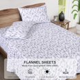 thumbnail image 4 of Flannel Sheets King Size - 100% Cotton Brushed King Size Sheets Set - Deep Pockets 16 Inches Bed Sheets - All Seasons Breathable & Extra Soft - Warm & Cozy, 4 Piece, Dry Winter, 4 of 7