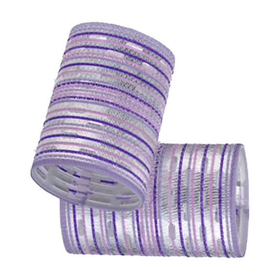 PBPBOX 2Pcs Purple Hair Curler Rollers Self Grip Curling Tool Styling
