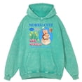 thumbnail image 2 of Sudadera con capucha para hombre, estilo retro, desgastado, lavado, Noheu Cuit Are Noheu, divertida, con diseño de gato, ropa deportiva de otoño 100 % algodón, estilo hip hop, holgada, 2 of 5