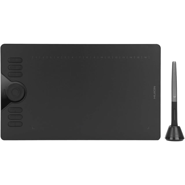 HUION HS610 Tableta Gráfica 10 x 6,25 Pulgada, Tableta Grafica Dibujo Digital sin Batería de 8192 Niveles, Tableta Digitalizadora para Pintura, Diseño y Oficina, para PC/Mac OS/Android/Linux