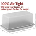 thumbnail image 3 of SIGNORA WARE Bread Box Airtight Container for Bread & Baked Goods, White, 3 of 4