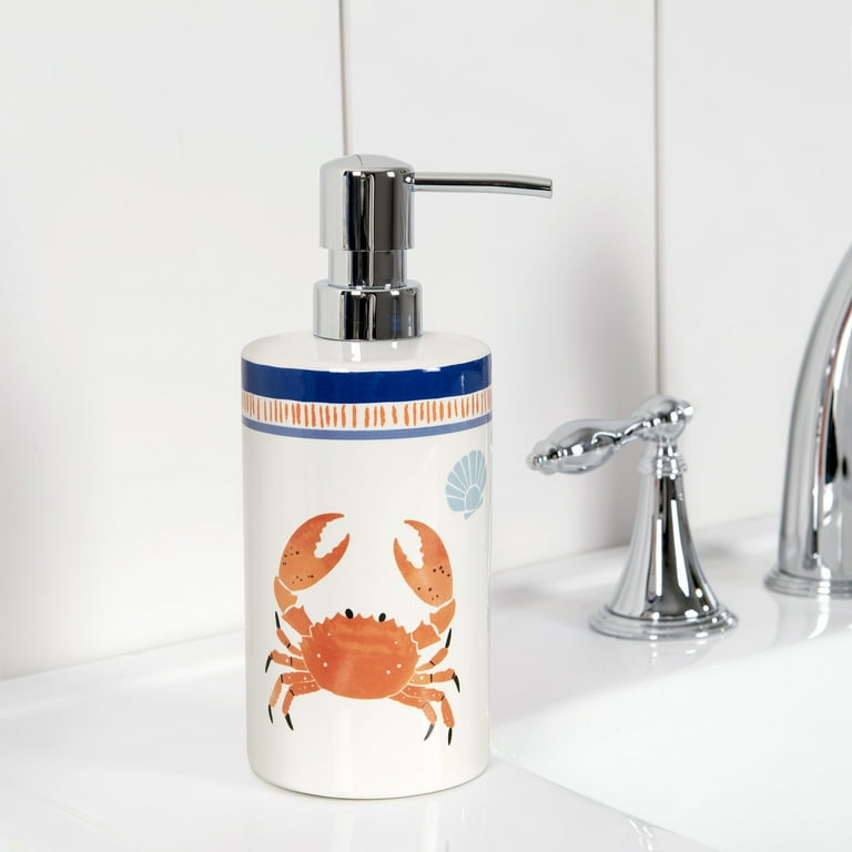 Mainstays Crab 2-piece Ceramic Bath Accessory Set, Includes Soap