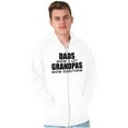 thumbnail image 4 of Dad Knows A lot Grandpa Everything Men's Big & Tall Graphic Zip Up Hoodie Brisco Brands 4X, 4 of 5