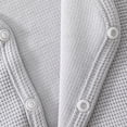 thumbnail image 5 of Lmnyox Toddler Kid's Shirts Textured Loose Plain Button Down V Neck Cardigan Lightweight Long Sleeve Tops, 5 of 9