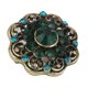 thumbnail image 2 of Broche vintage de flores y diamantes de imitación de cristal para bodas y bailes de graduación., 2 of 7