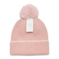 thumbnail image 2 of Time and Tru Women's Whipstitch Beanie, One Size, Pink, 2 of 5