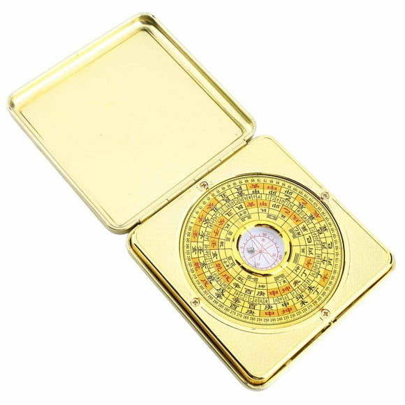 Feng Shui Iron Luo Pan Precise with Flipping Cover Compass for Learning Residential Feng Shui